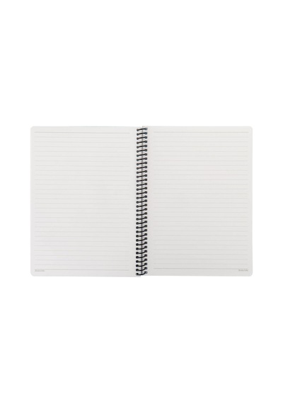 Hisli Şeyler Çizgili Spiralli Stickerli Defter Oturmaya Mı Geldik 16,5x22,5 Çok Renkli