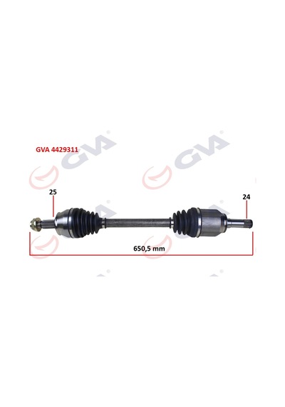 Gva 4429311 Komple Aks Ön Sol Egea 1.3 Mjt Mt 15- İç Aks Kafalı 52068573-55230623-51987807