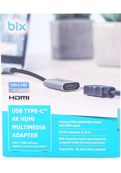 Bix BX01HB Type-C to 4K HDMI Dönüştürücü Adaptör