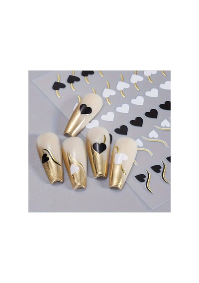 Nailist Heart Sevgililer Günü Özel 14 Şubat Kalpli Tasarım - Tırnak Sticker Nail Art Tırnak Dövmesi 64640340