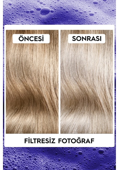 Platin,sarı Saçlara Özel Turunculaşma Karşıtı Keratin Içeren Sülfatsız Silver Mor Şampuan 250ml X2