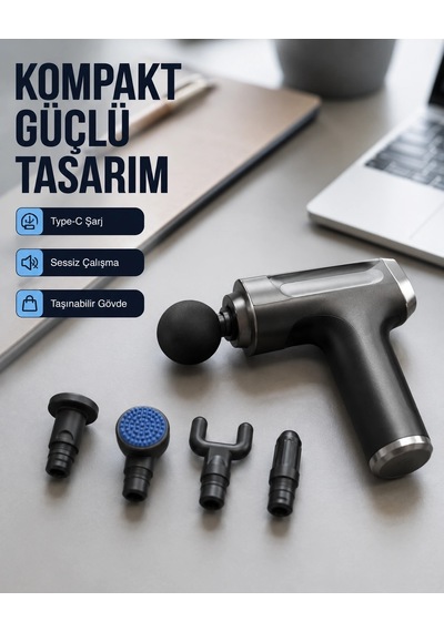 Kas Yorgunluğu Giderici Vücut Masaj Tabancası Yeni Nesil