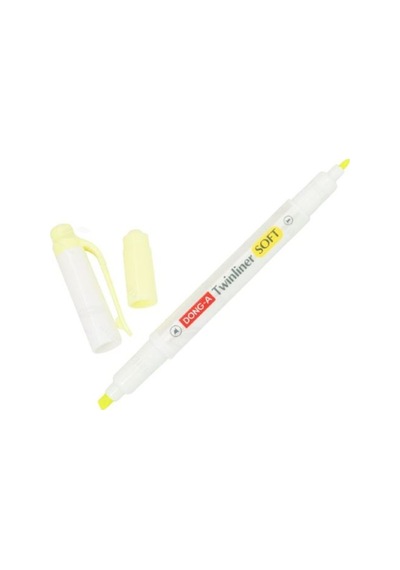 Kayakirtasiye-Donga Twinliner Soft Sarı N/05 Fosforlu Çift Taraflı Sarı