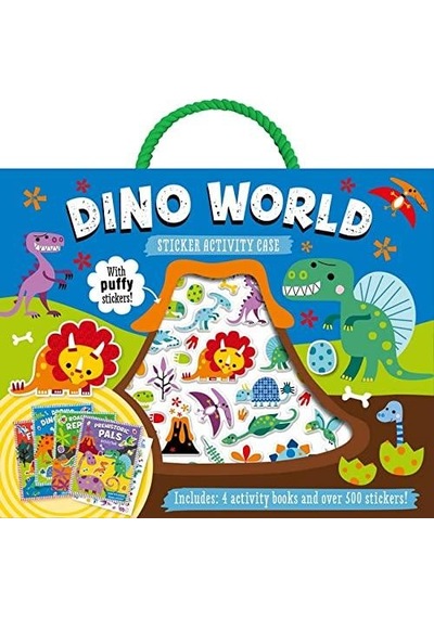 Puffy Stickers Dino World Sticker Activity Case