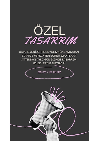Düğün Kına Nişan Organizasyon Davetiyesi Baskılı