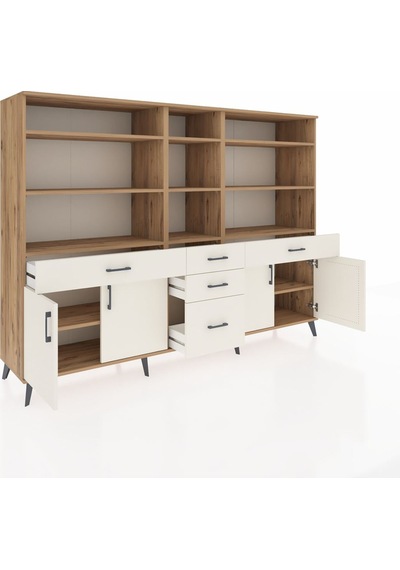 Hyperion Dolap 11 Raflı 5 Çekmeceli 4 Kapaklı 220x44x163 Çam-ayta Çam-aytaşı Hyperion Dolap 11 Raflı 5 Çekmeceli 4 Kapaklı 220x44x163 Çam-ayta Çam-aytaşı