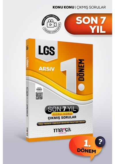 Lgs Son 7 Yıl Çıkmış Sorular Konu Konu 1. Dönem Arşiv Serisi