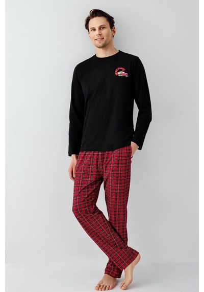 Arnetta Erkek Siyah Pijama Takımı 5274-48536 Siyah