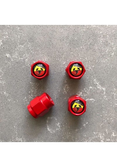 Abarth Kırmızı Sibop Kapağı - Abarth Lüks Sibop Kapağı - Abarth
