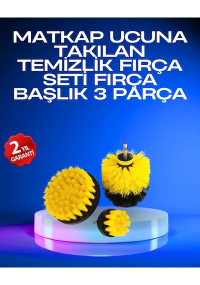 Muratech Profesyonel Matkap Ucu Temizlik Fırçası 3 Lü Set