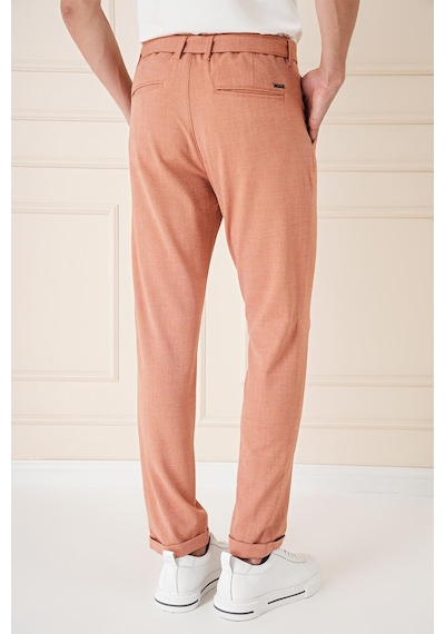 Efor Comfort Fit Belden Kumaş Kemerli Pamuk Oranj Jogger Pantolon P 1154 Turuncu