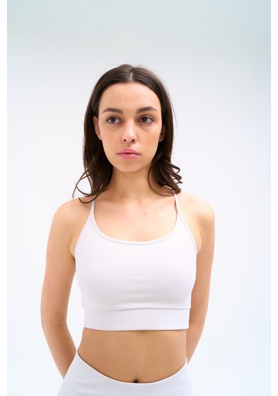 Normal People Leya - Spor Bra Activefit Kumaş Gri