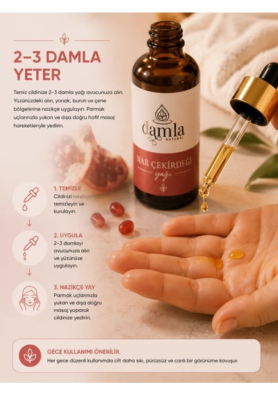 Biodamla Natural Nar Çekirdeği Yağı 20 Ml