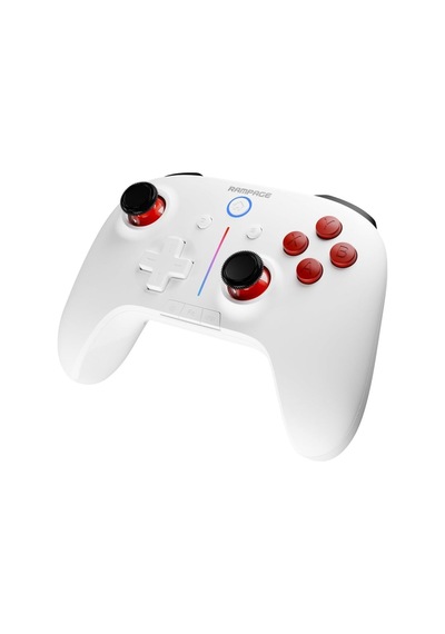 Hydra Beyaz Bt + 2.4 Ghz Pc Gamepad Rgb Joypad Diğer