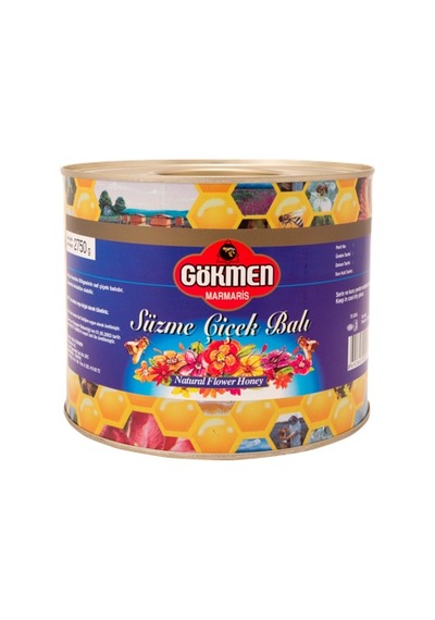 Gökmen Süzme Çiçek Balı Teneke (2750 gr.)
