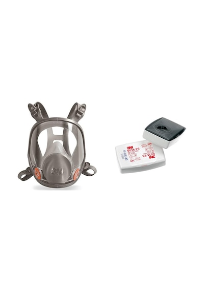 3M 6800 Tam Yüz Maskesi Ortaboy + 3M P3 Solo Filtre (6035)