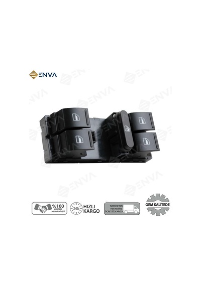 Volkswagen Touareg Sol Dörtlü Cam Açma Düğmesi Anahtarı 2003-2005