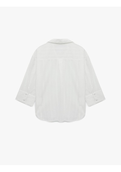 Koton Pamuklu Uzun Kollu Nakış Detaylı Brodeli Oversize Poplin Gömlek Kırık Beyaz 6sak60251uw Ekru Koton Pamuklu Uzun Kollu Nakış Detaylı Brodeli Oversize Poplin Gömlek Kırık Beyaz 6sak60251uw Ekru