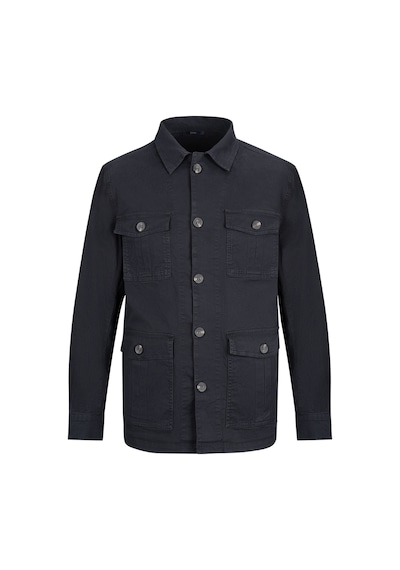 Hatemoğlu Lacivert Slim Fit Bebe Yaka Baharlık Mont