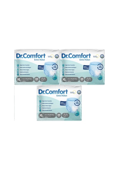 Dr.comfort Hasta Bezi Yetişkin Emici Külot Xl 3pk 30 XL