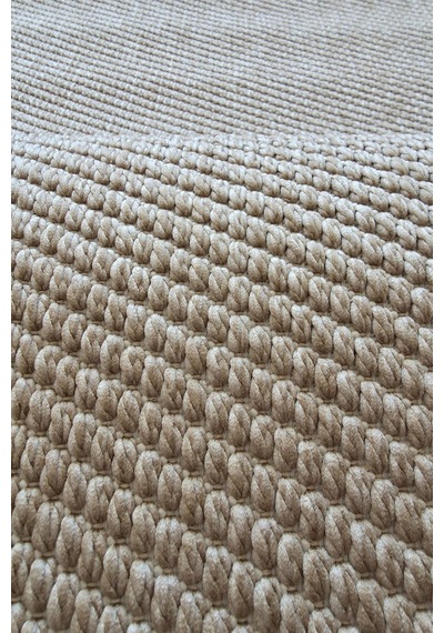 Leiva Home Lara 03 Bej Sisal İskandinav Modern Kaymaz Taban Yumuşak Özel Ölçü Salon Koridor Halısı 0160a-krem/gri