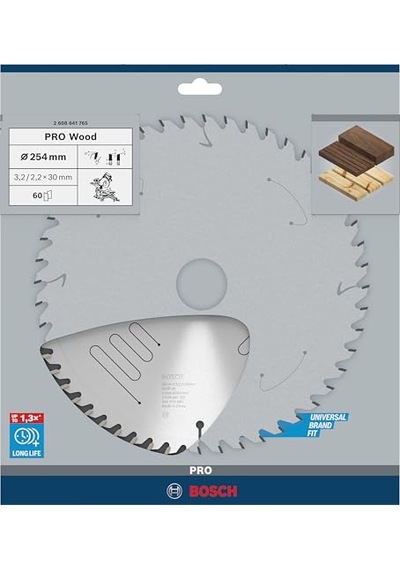 Amaçlı Daire Testere Bıçağı 254 30 Mm 96 Diş Gri 1 Adet
