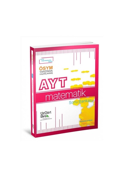 Ayt Matematik Soru Bankası Üçdörtbeş Yayınları N11.16721