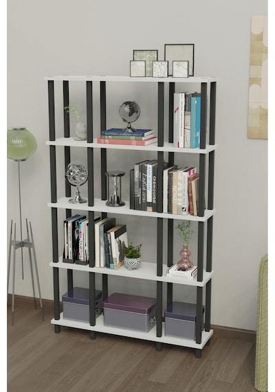 Venora 5 Katlı Modern Kitaplık Dekoratif Çok Amaçlı Kitaplık Ve Organizer Çok Raflı Düzenleyici - Beyaz Beyaz Venora 5 Katlı Modern Kitaplık Dekoratif Çok Amaçlı Kitaplık Ve Organizer Çok Raflı Düzenleyici - Beyaz Beyaz