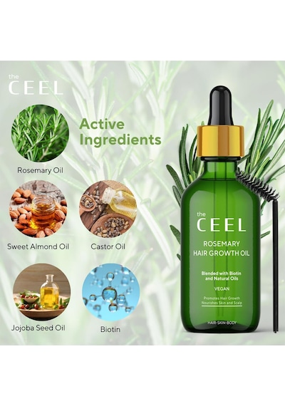 The Ceel Biberiye Yağı Complexi Saç Dökülmesi Ve Yıpranmış Saçlar İçin Hızlı Saç Uzatan Biotinli Saç Bakımı 50 Ml