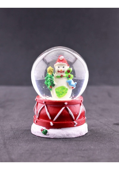 Mini Boy Işıklı Yılbaşı Kar Küresi 6.5 Cm Sevgiliye Yeni Yıl Hediyesi 2023 Kardan Adam Temalı Kar Küresi 6.5 Cm Kar Küresi
