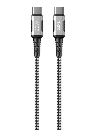 Dynamic 60W Hızlı Şarj Mıknatıslı Type-C To Type-C Şarj Ve Data Aktarım Kablosu 1 Metre Siyah
