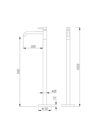 Newarc - Tabandan, Yerden Lavabo Bataryası Bronz - 900517b Diğer