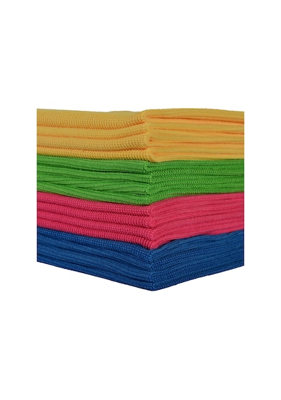 Spark Mikrofiber Genel Temizlik Bezi Çok Renkli 4 Adet 40 x 40 CM 45 G