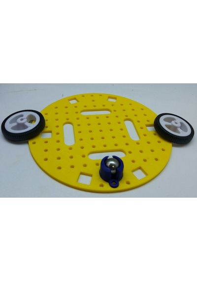 İkizbot Arduino Robot Şasi Seti 2 Teker 1 Sarhoş Teker