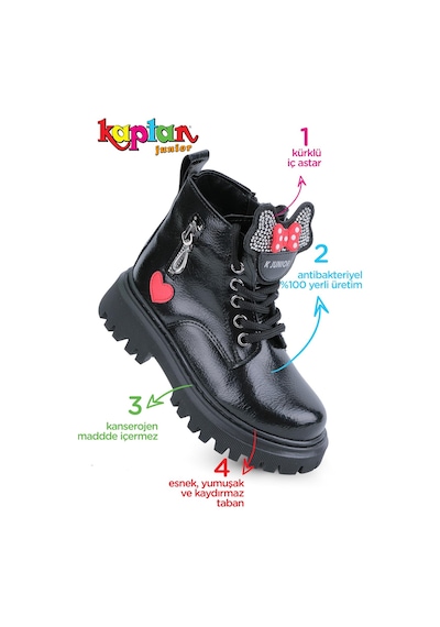 Kaptan Junior Kız Çocuk Botu Pvtk 550 Siyah