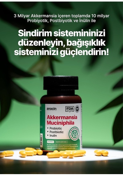 Akkermansia Probiyotik, 20 Kapsül 2 Paketi