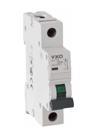 Viko 3Vtb-1B16 Monofaze 1X16A B Tipi Otomatik Sigorta 3Ka