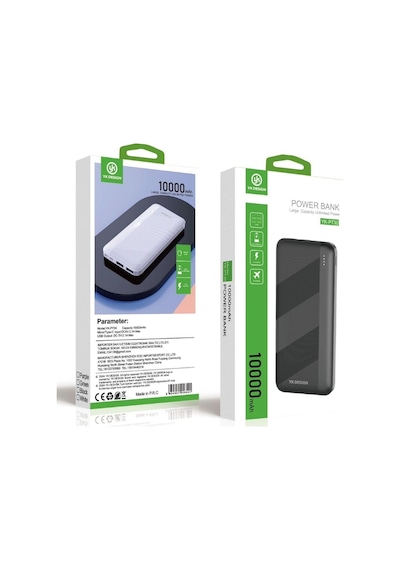 Biishe Mikro Type-c Usb Hızlı Şarj Edebilen 10000 Mah Powerbank Çok Renkli