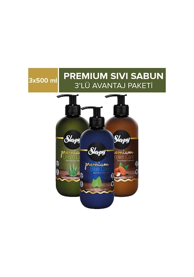 Sleepy Premium Sıvı Sabun Avantaj Paketi 3 x 500 ML