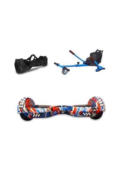 Citymate Elektrikli Kaykay Akıllı Denge Hoverboard + Hoverkart + Çanta Full Ledli Extrem Paket D09