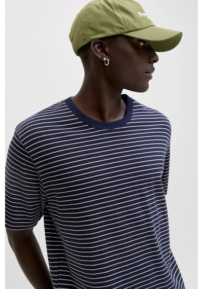 Jack & Jones Erkek T Shirt 12288015 Lacivert-beyaz Lacivert - Beyaz