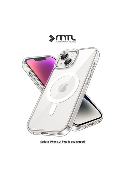 İphone 14 Plus Şeffaf Magsafe Kılıf Mtl Safe