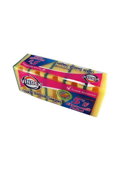 Vindex Oluklu Sünger 5'li