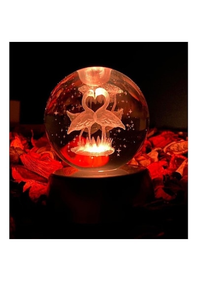 Eşe Sevgiliye Güzel Romantik Hediye Çift Şeklinde Flamingo Renk D