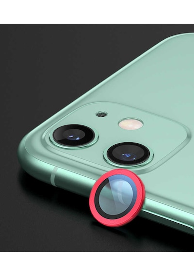 Apple Uyumlu iPhone 12 Zore Cl-01 Kamera Koruyucu-kırmızı Kırmızı