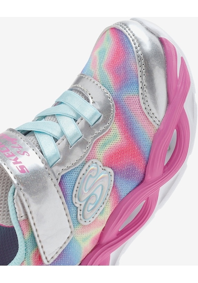 Skechers Twisty Glow - Sorbet Swirl Küçük Kız Çocuk Gri Spor Ayakkabı 303716n Smlt Gri