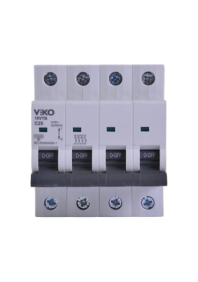 Viko 10vtb-4c25 Otomatik Sigorta 10ka C Tipi 4 Kutup 25a 10