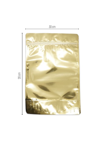 20X30X10 Gold Metalize Kilitli Doypack 50 Adet