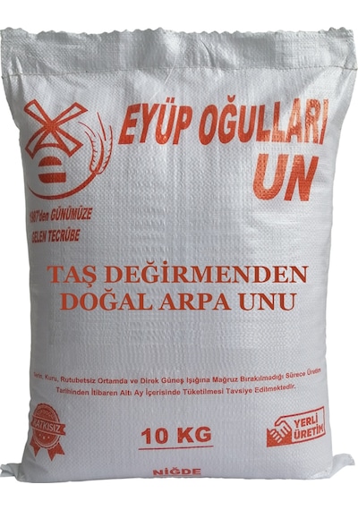 Eyüp Oğulları Un Ekmek Yapımına Uygun Köy Değirmeninden Arpa Unu 10 KG