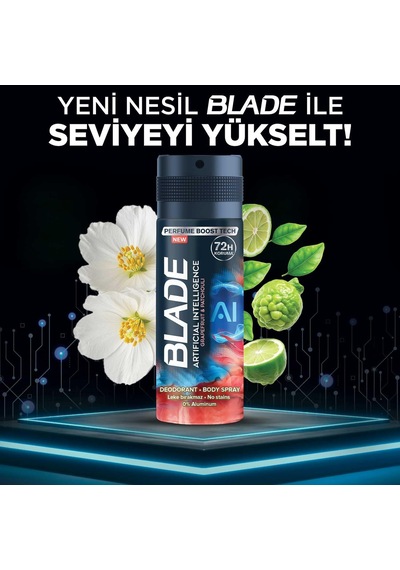 Artificial Intelligence 1.0 Erkek Alüminyumsuz Deodorant 3x150 Ml